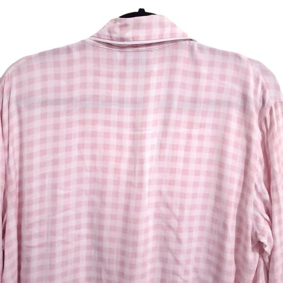 Sleeper Party Pajama Top in Pink Vichy L As seen on Sex and The City - Picture 10 of 16